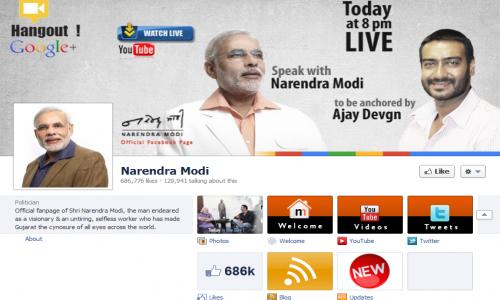 Modi's Facebook page fastest growing for any elected leader